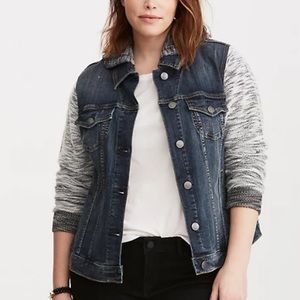 Torrid Demin French Terry Jean Jacket Hoodie